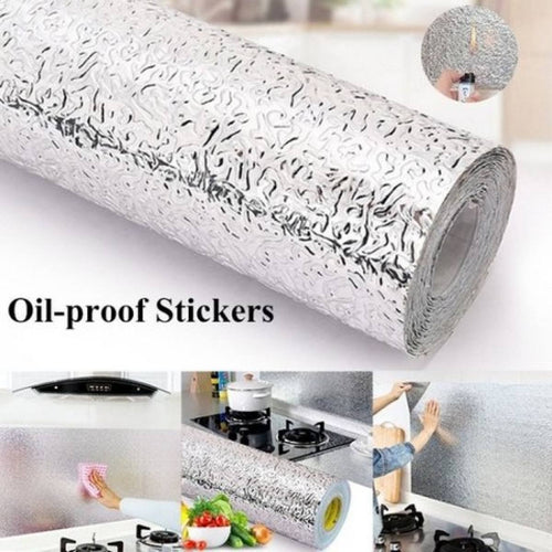 (Pack of 03) Silver Foil Kitchen Waterproof & Oil Proof