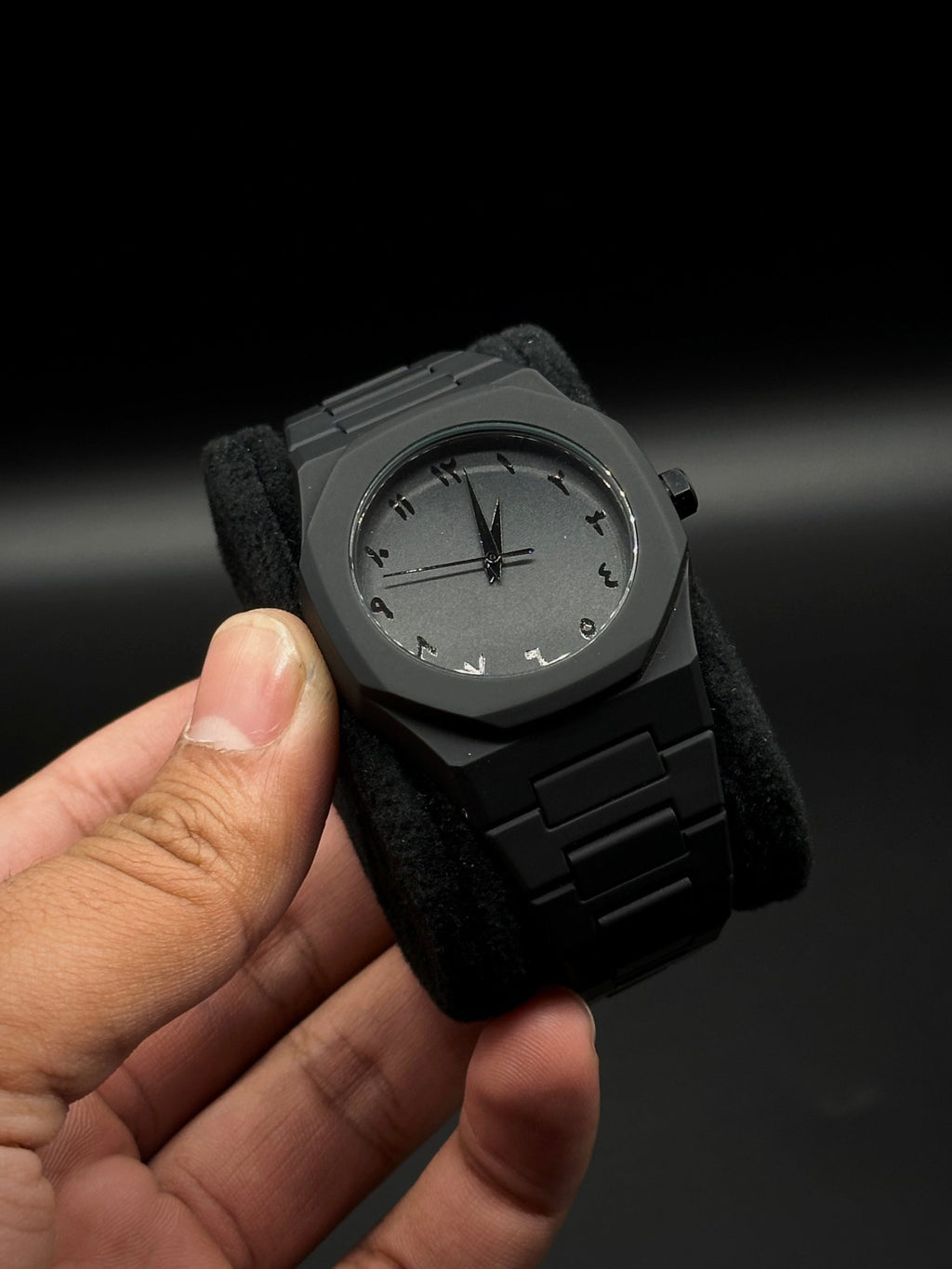 Full BLACK AURA Quartz Watch –  Best Quality Analog Watch For Boys - With Black Box