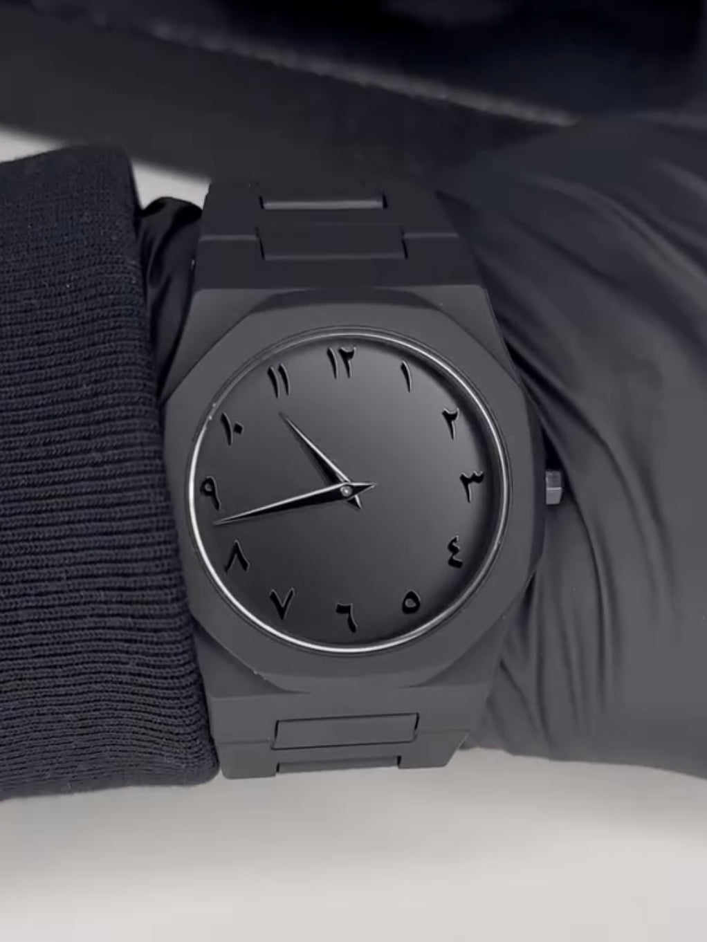 Full BLACK AURA Quartz Watch –  Best Quality Analog Watch For Boys - With Black Box