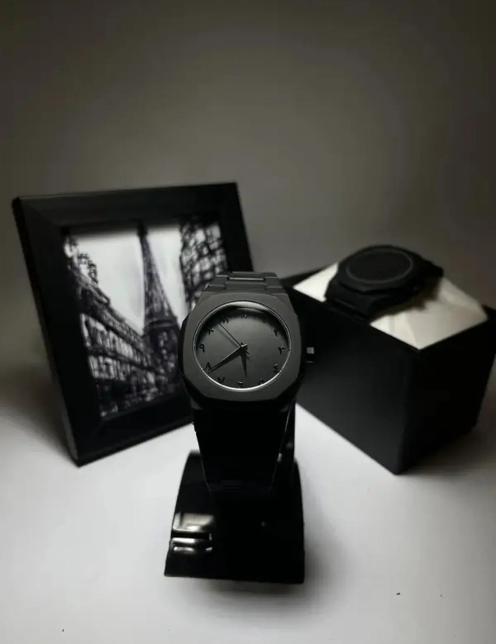 Full BLACK AURA Quartz Watch –  Best Quality Analog Watch For Boys - With Black Box